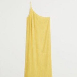 Mango Asymmetric Pleated Dress